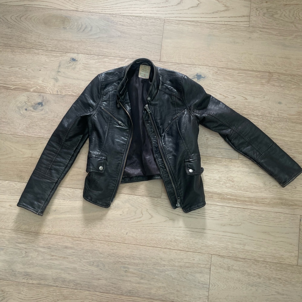 Free People Vegan Leather Jacket
